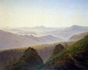 Morning in the Mountains Caspar David Friedrich